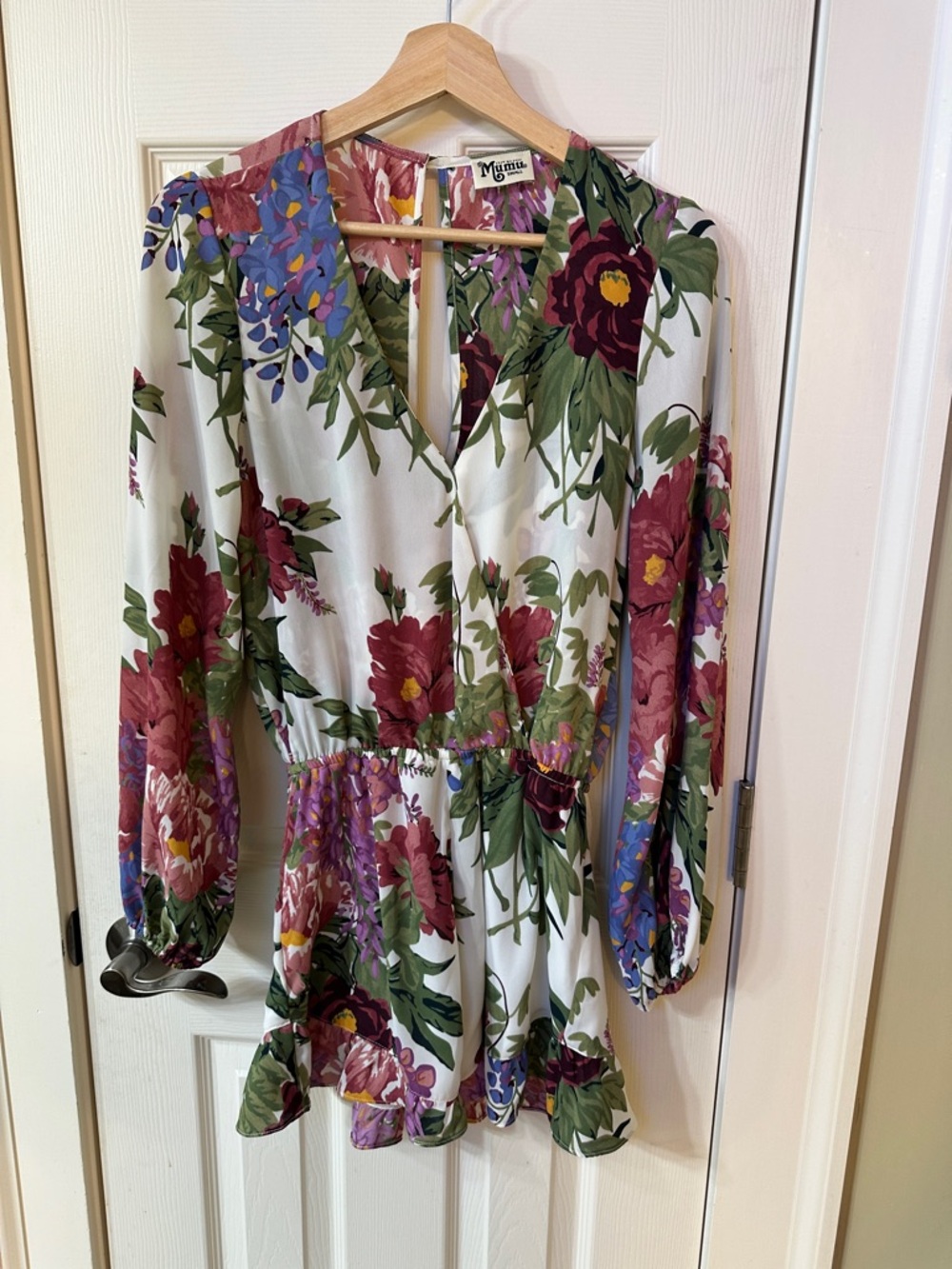 EUC Show Me Your Mumu Romper Floral Shabby Chic Cottagecore Spring Summer